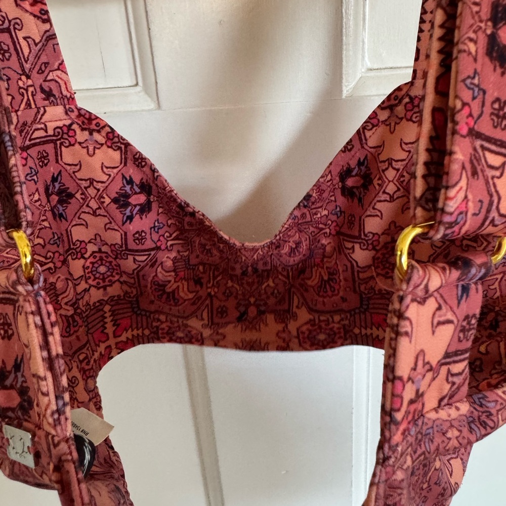 SKIVVIES by For‎ Love & Lemons Geneva Bra Top in the Sienna Size XS - Picture 8 of 8